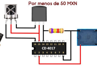 Control Remoto IR con 4017